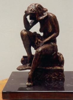 Sculpture titled "Desolación" by Carlos Aguilar, Original Artwork