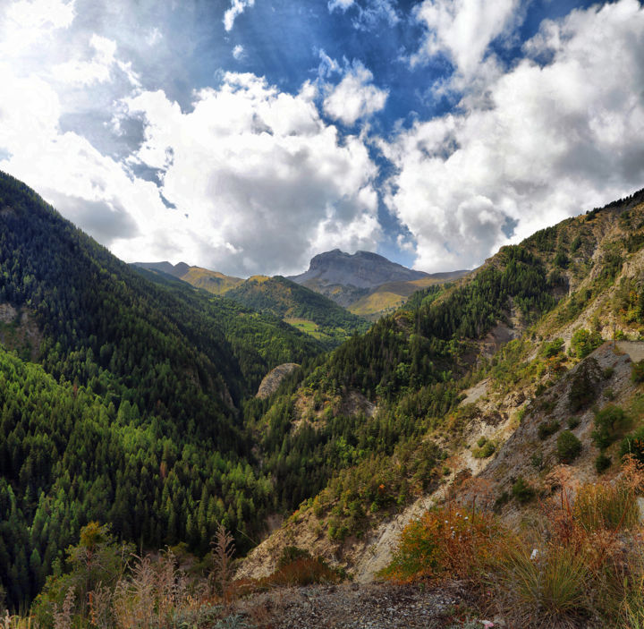 Photography titled "Le Col d'Allos" by Bruno Abadie, Original Artwork