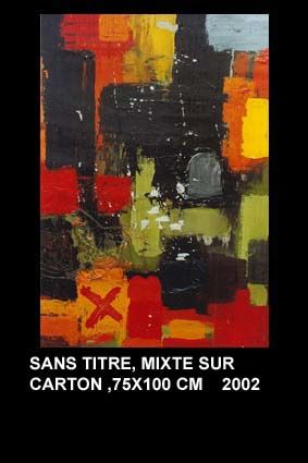 Painting titled "sans titre" by El Abbas El Abed, Original Artwork