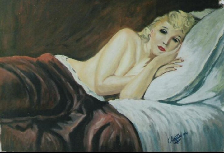 Peinture intitulée "peintture nu" par Abdelhadi Chaouki, Œuvre d'art originale