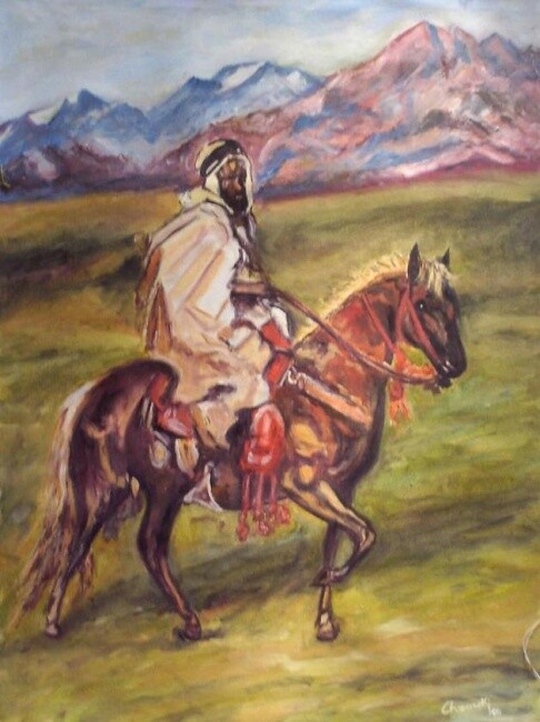 Painting titled "fantazia 16" by Abdelhadi Chaouki, Original Artwork