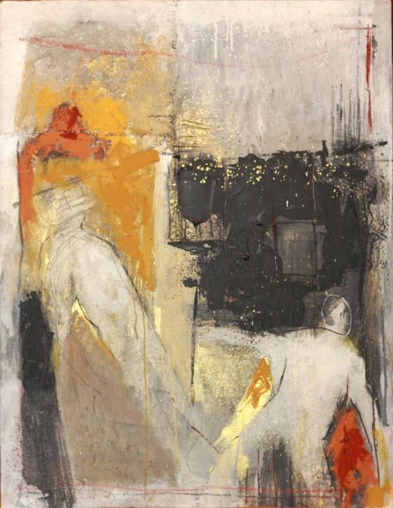 Peinture intitulée "abdelhamid RAHHAL" par Rahhal, Œuvre d'art originale, Acrylique