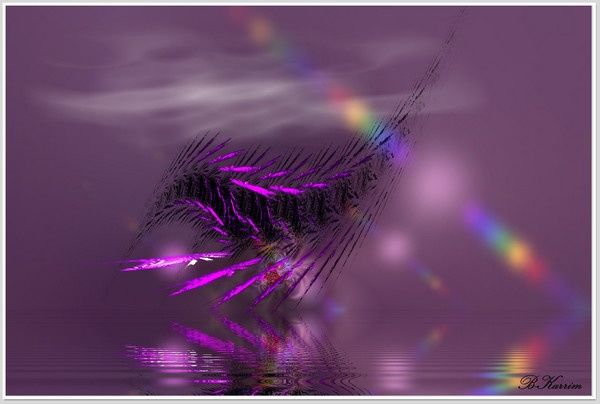 Digitale Kunst mit dem Titel "Dance of colours" von Karim Bouchnak, Original-Kunstwerk, Digitale Malerei