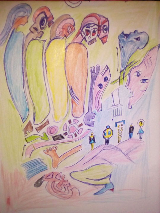 Dessin intitulée "img-20180424-235044…" par Abdellatif Boutarf, Œuvre d'art originale,