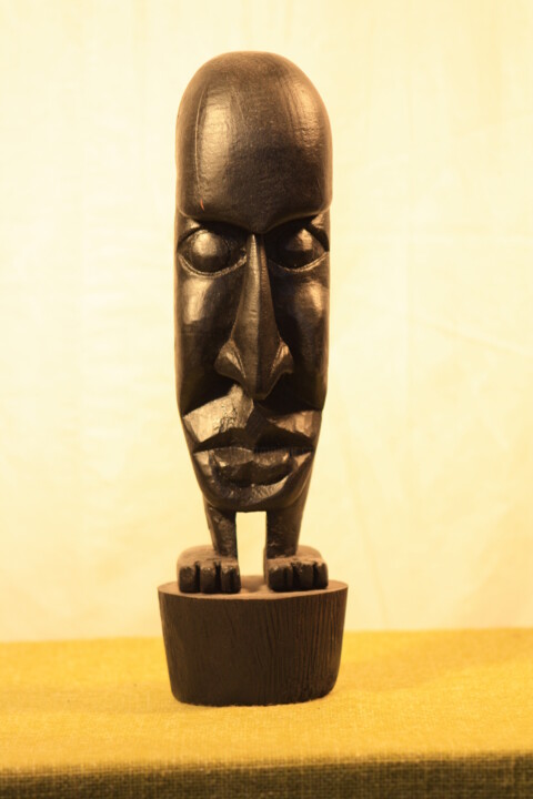 Escultura titulada "Titus" por Abdellouahab Selka, Obra de arte original, Madera