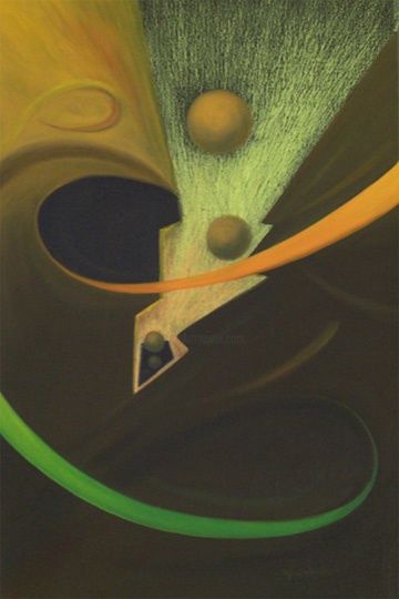 Painting titled "Infinitus" by Abdías Méndezrobles (MéndezRobles), Original Artwork, Oil