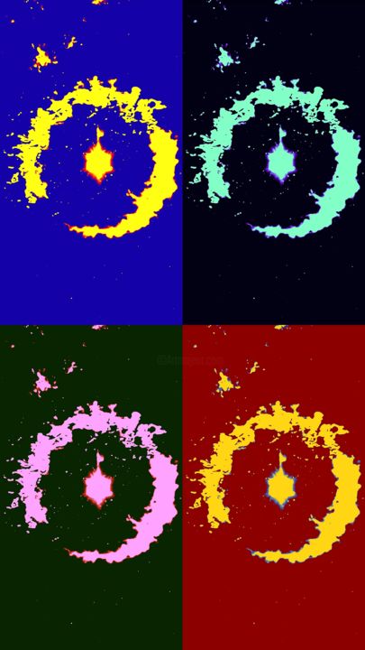 Digitale Künste mit dem Titel "Artwork quadro IV FX" von Viperblood, Original-Kunstwerk, Digitale Malerei