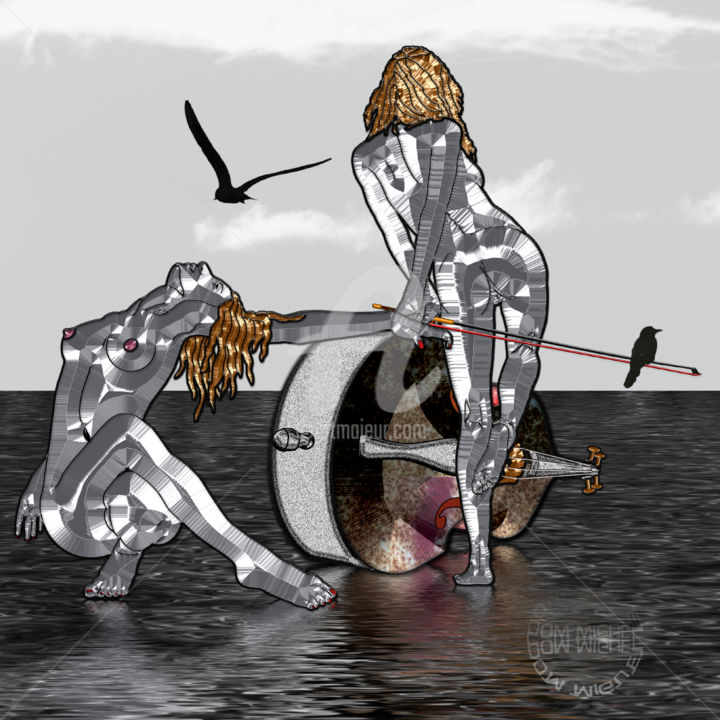 Arte digitale intitolato "DESACCORD" da Abelard, Opera d'arte originale, Pittura digitale