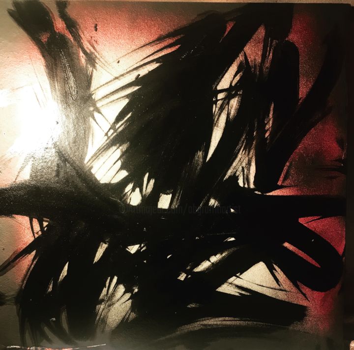 Painting titled "IDAlexis" by A B, Original Artwork, Spray paint