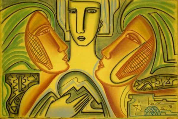 Painting titled "SELECCION ESPECIAL…" by Abiezer Agudelo Ballesteros Artista Colombiano, Original Artwork