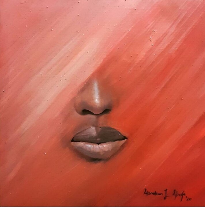 Painting titled "Hope for a better d…" by Abiola Akinokun, Original Artwork, Acrylic