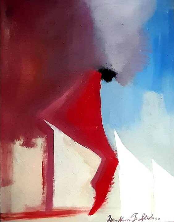 Peinture intitulée "Street Vibe" par Abiola Akinokun, Œuvre d'art originale, Acrylique