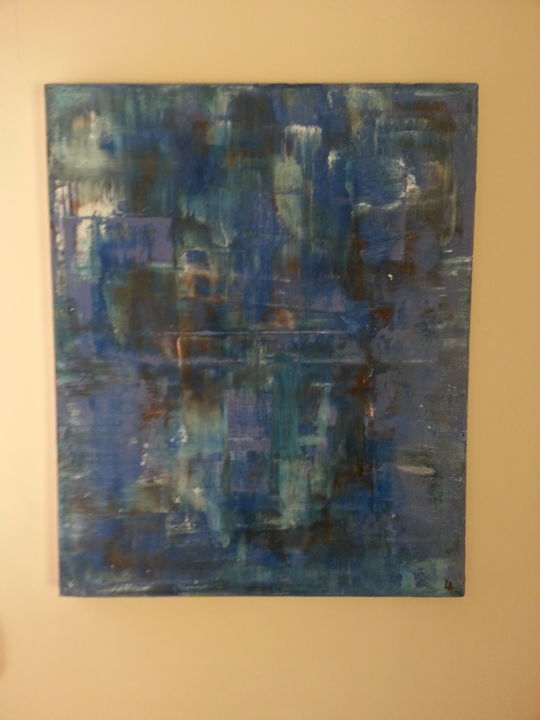 Painting titled "BLUE magic" by La, Original Artwork, Acrylic