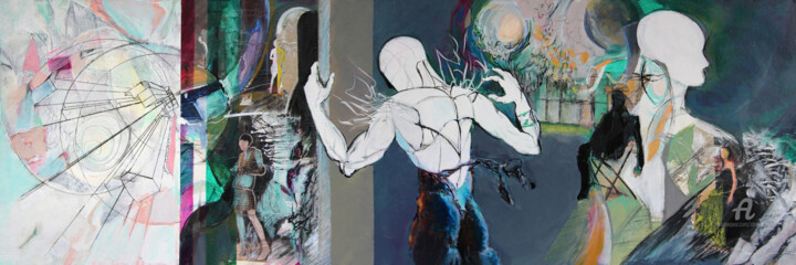 Malarstwo zatytułowany „Closure” autorstwa Abol Bahadori, Oryginalna praca, Akryl