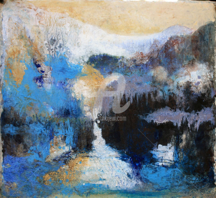 Peinture intitulée "blue-sensitivity.jpg" par A Bourg Art, Œuvre d'art originale, Huile