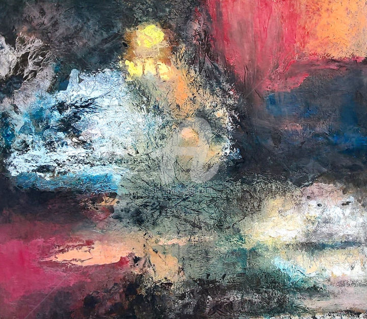 Peinture intitulée "tempetuosite.jpg" par A Bourg Art, Œuvre d'art originale, Huile