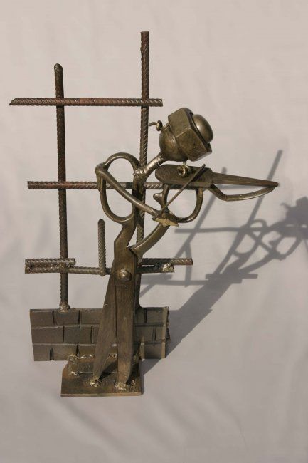 Sculpture intitulée "Ghetto de Varsovie…" par Abraham Jarmon, Œuvre d'art originale