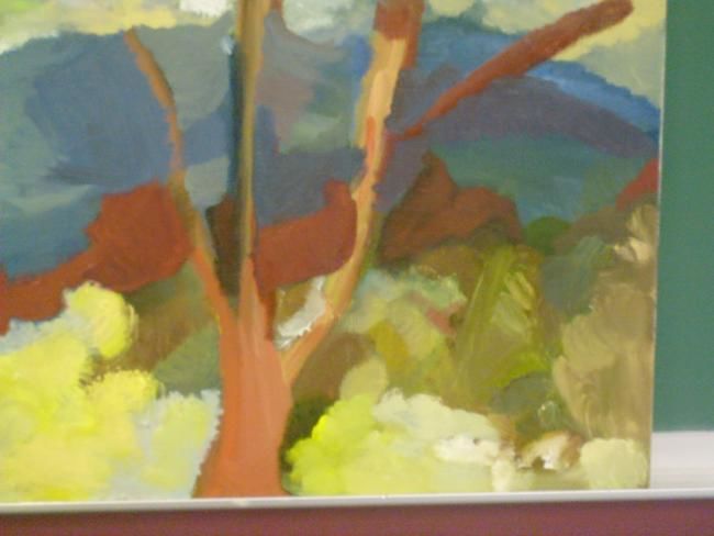 Ζωγραφική με τίτλο "Unfinshed Landscape…" από Demorio Hopper, Αυθεντικά έργα τέχνης