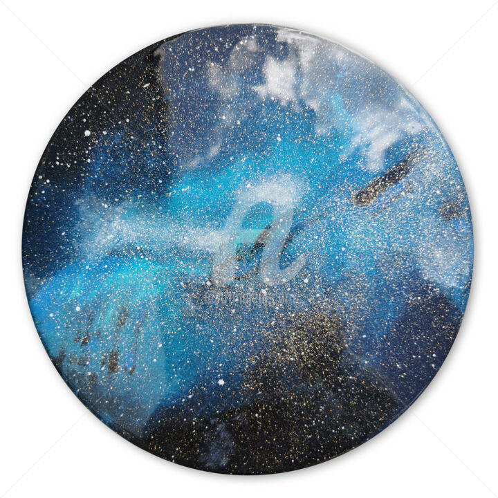 Painting titled "Galaxy Zwicky 18" by Margaux Tweek, Original Artwork, Acrylic