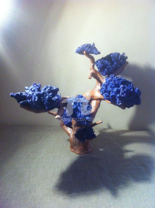 Sculpture titled "Arbre maison" by Abygala, Original Artwork, Clay