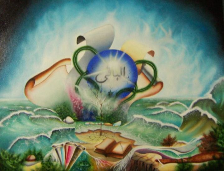 Painting titled "L'infini" by Smith Pancarte, Original Artwork