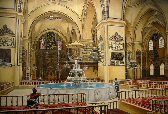 "1890 Bursa Ulucamii…" başlıklı Tablo Abdullah Cavus tarafından, Orijinal sanat, Petrol