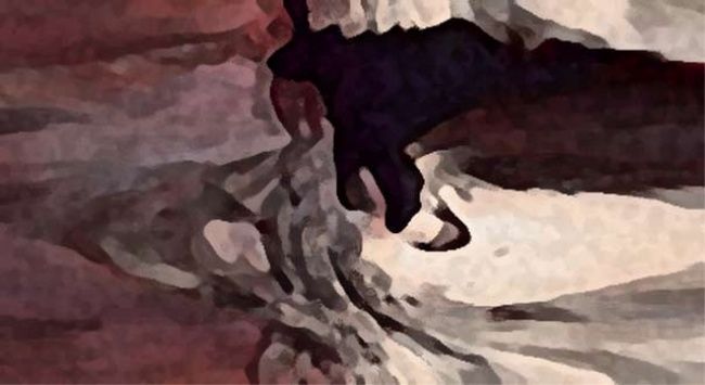 Digital Arts titled "The Cave" by Acesio Amavi, Original Artwork, Digital Painting