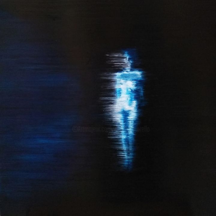 Malerei mit dem Titel "Ghost 2" von Achille Chiarello, Original-Kunstwerk, Öl