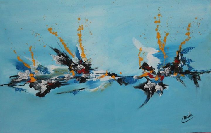 Malarstwo zatytułowany „Esquisses Émotionne…” autorstwa Mohamed Nadi, Oryginalna praca, Gwasz