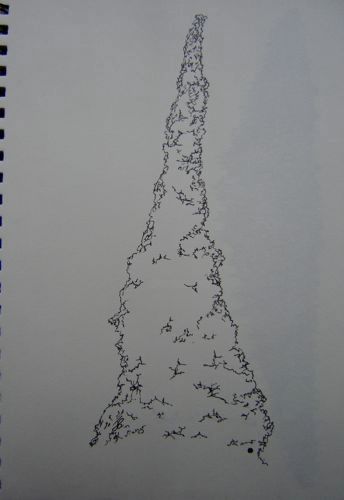 Dessin intitulée "Untiled.Ink on paper" par Bernaux, Œuvre d'art originale,