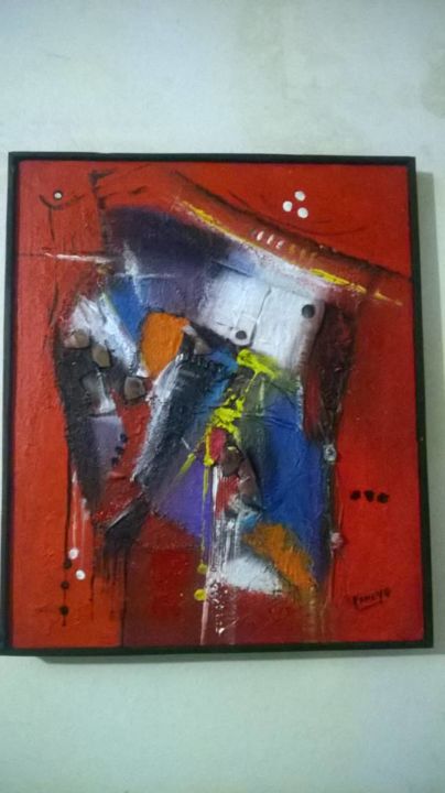 Pittura intitolato "img-20170830-wa0010…" da Francis Ahoyo, Opera d'arte originale