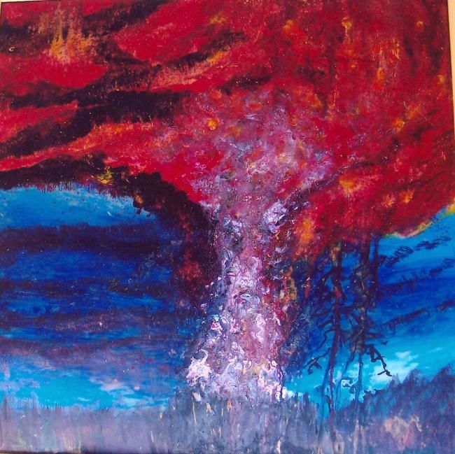 Pittura intitolato "esplosione" da Ada Garrone, Opera d'arte originale