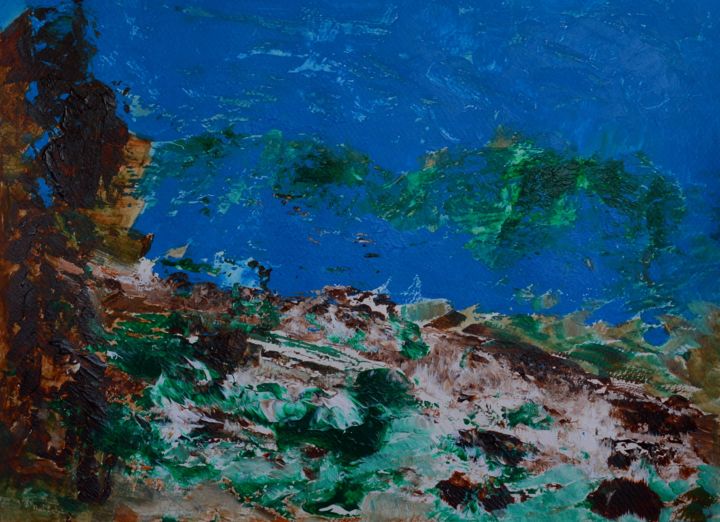 Painting titled "At seaside 1" by Adalberto Silva, Original Artwork, Acrylic