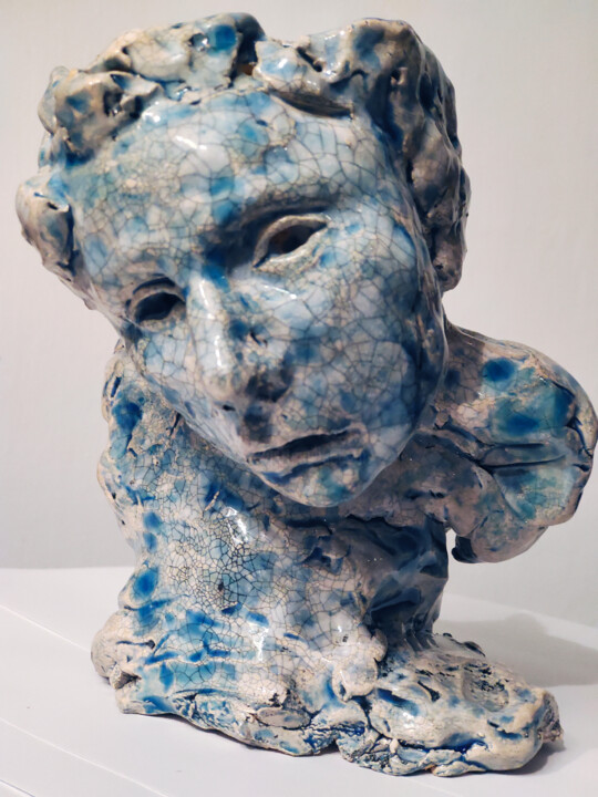 Skulptur mit dem Titel "Ceramic sculpture" von Adam Czekański, Original-Kunstwerk, Keramik