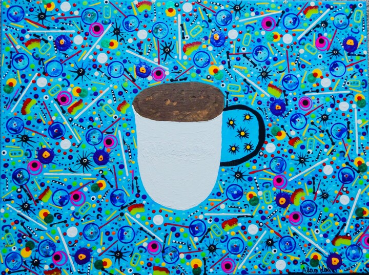 Pintura titulada "My Java" por Adam Kamhi, Obra de arte original, Acrílico