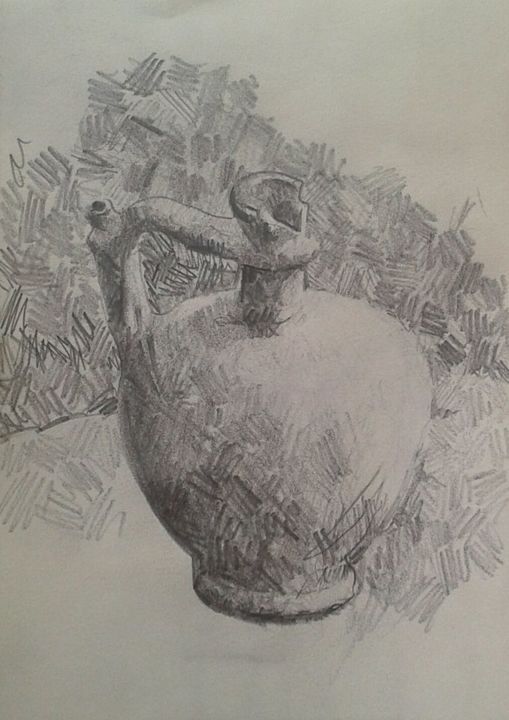 Drawing titled "cup.jpg" by Adam Pavlović, Original Artwork, Pencil