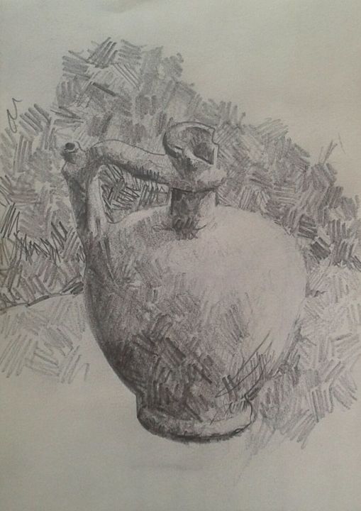 Drawing titled "cup.jpg" by Adam Pavlović, Original Art, Pencil