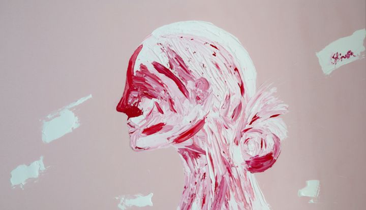 Peinture intitulée "PINK SKIN" par Adam Spinosa, Œuvre d'art originale, Acrylique