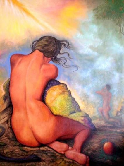 Pintura titulada "Genesis" por Adán Jiménez, Obra de arte original