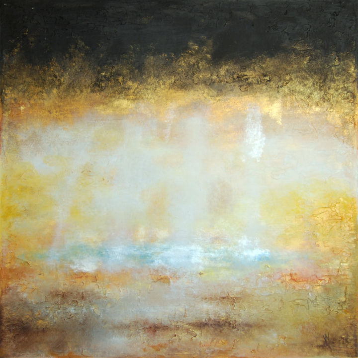 Painting titled "RAYONS D'ESPOIR" by Ada Van, Original Art, Acrylic