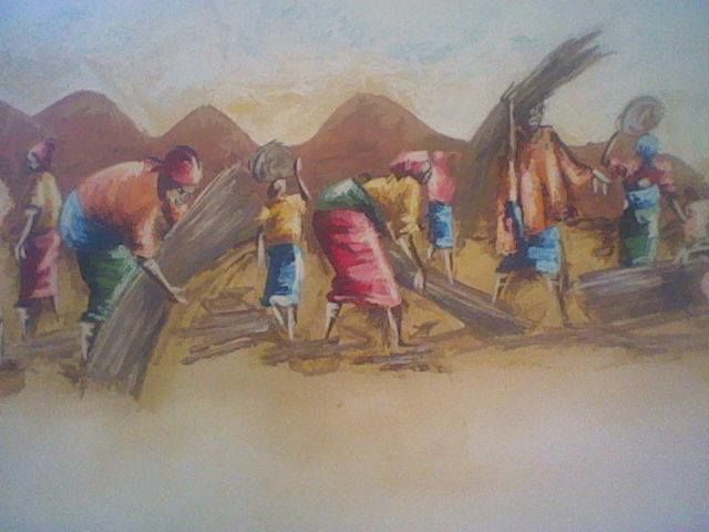 Peinture intitulée "kola23.jpg" par Adeboukola Agbadje, Œuvre d'art originale,
