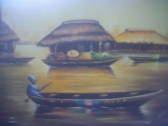 Peinture intitulée "kola25.jpg" par Adeboukola Agbadje, Œuvre d'art originale,
