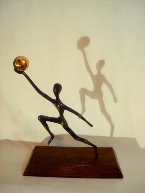 Sculpture titled "The Dance of Champi…" by Adel Al-Abbasi, Original Artwork, Casting