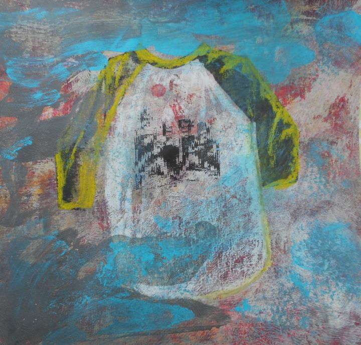 Painting titled "Tee shirt 2" by Adèle Fontran, Original Artwork, Acrylic