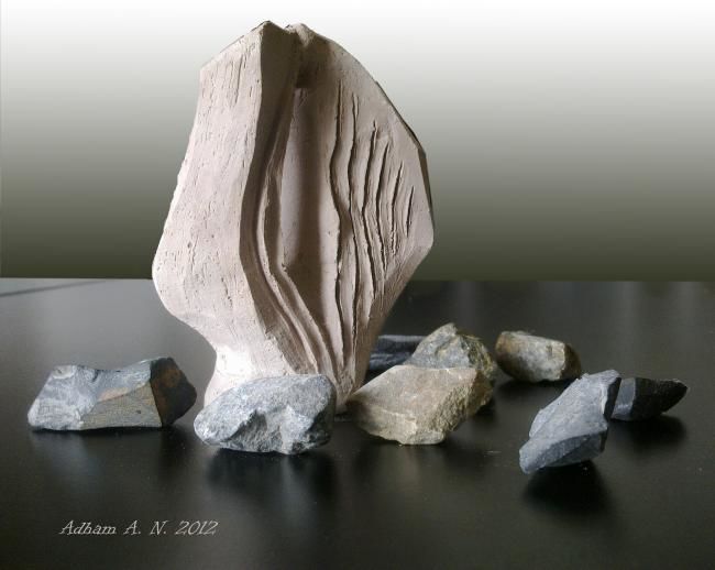 Sculpture intitulée "Amour" par Adham Bozart, Œuvre d'art originale,