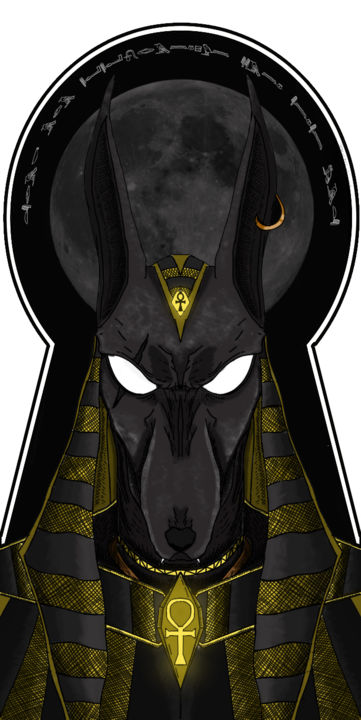 Digital Arts titled "Anubis" by Rizkiadi13, Original Artwork, Digital Painting