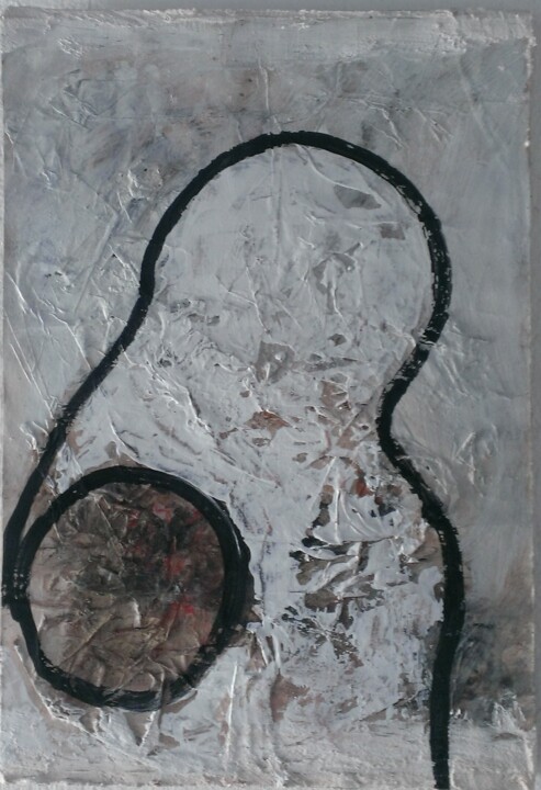 Peinture intitulée "kuevee" par Adji.Brice, Œuvre d'art originale, Acrylique