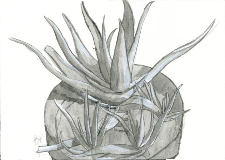 Dibujo titulada "Still Life" por Billy Pratama Sunarta, Obra de arte original, Tinta