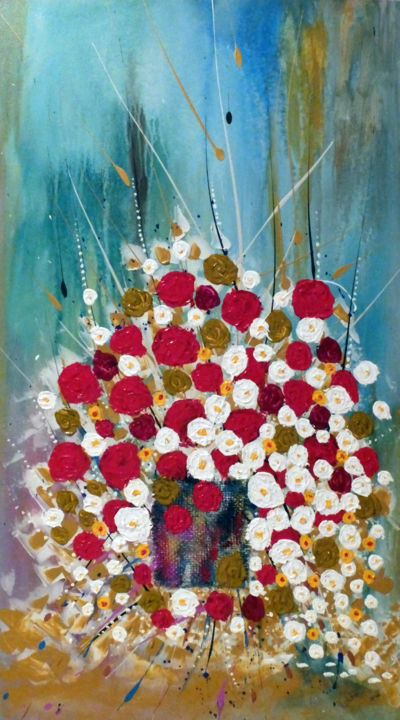 Peinture intitulée "Spring in Colors" par Adneth Brant, Œuvre d'art originale, Acrylique
