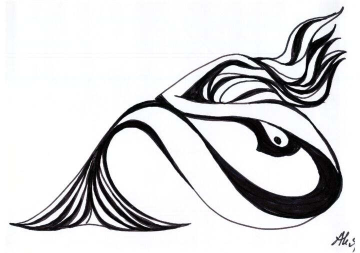 Drawing titled "mermaide-15.jpg" by Adolf Neystat, Original Artwork